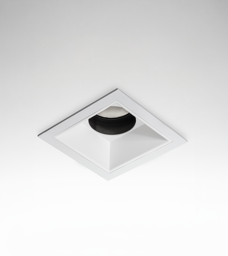 Múltiplo 33W aro recesado orientable cuadrado con reflector Blanco
