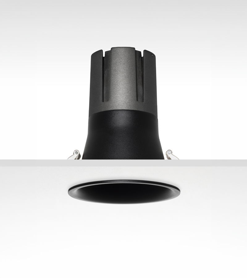 Múltiplo 33W aro extra recesado Negro