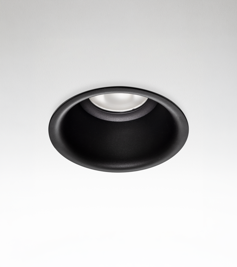 Múltiplo 33W aro extra recesado Negro