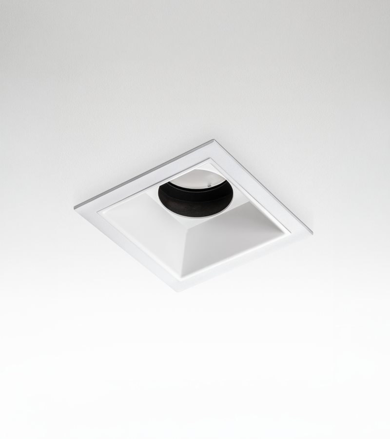 Múltiplo 42W aro recesado orientable cuadrado con reflector Blanco