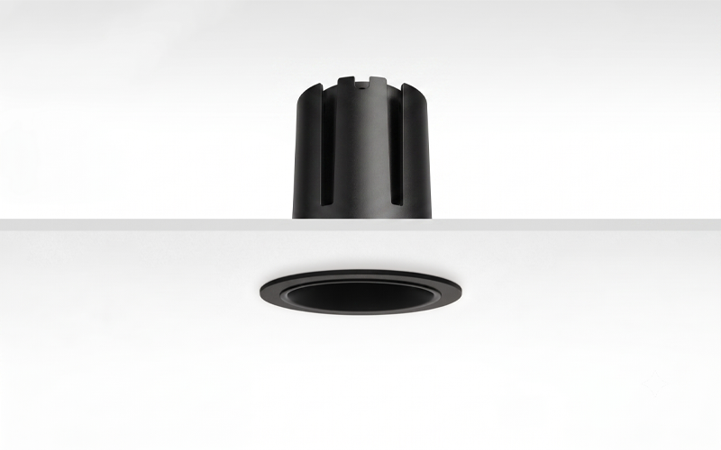 Múltiplo 15W aro recesado orientable con reflector Negro