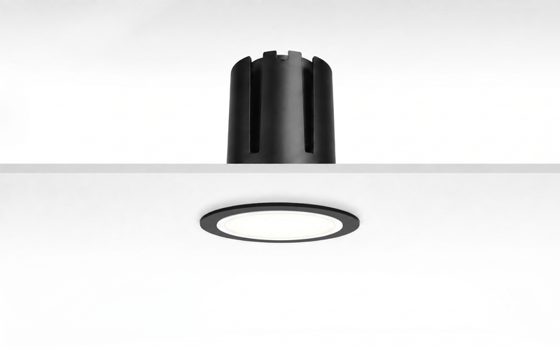 Múltiplo 15W aro recesado orientable con reflector negro y blanco