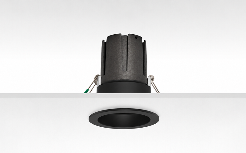 Múltiplo 15W aro recesado orientable 2 Negro