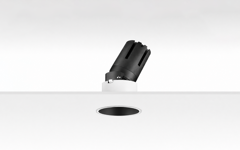 Múltiplo 15W aro recesado orientable trimless con reflector blanco y negro