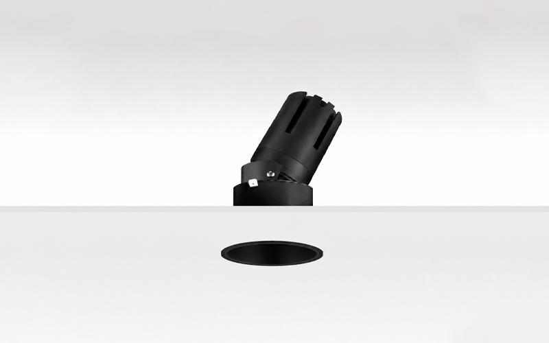 Múltiplo 15W aro recesado orientable trimless con reflector Negro