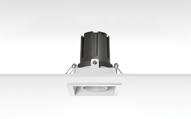 Múltiplo 15W aro multidireccionable cuadrado Blanco