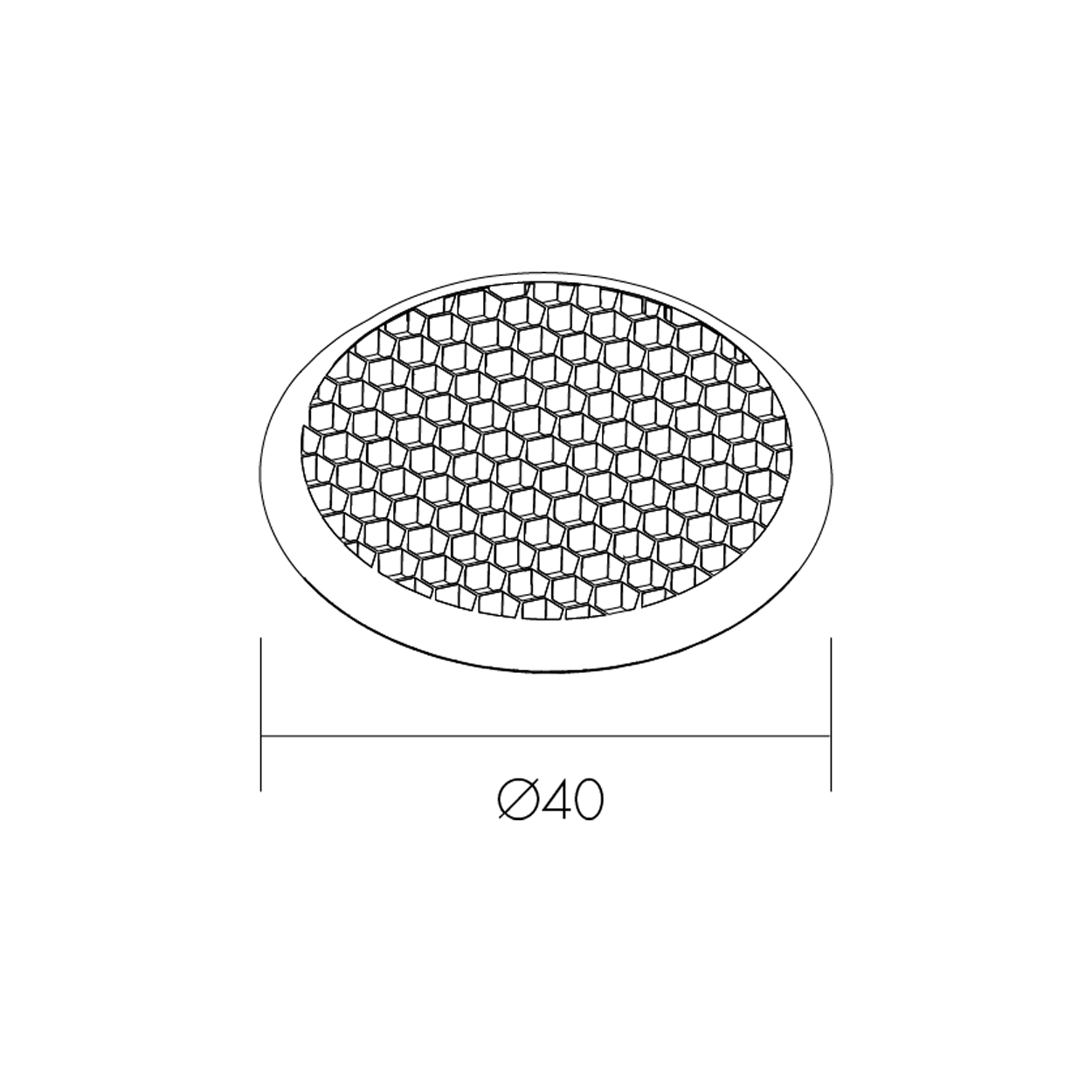 Panel de abeja dibujo tecnico