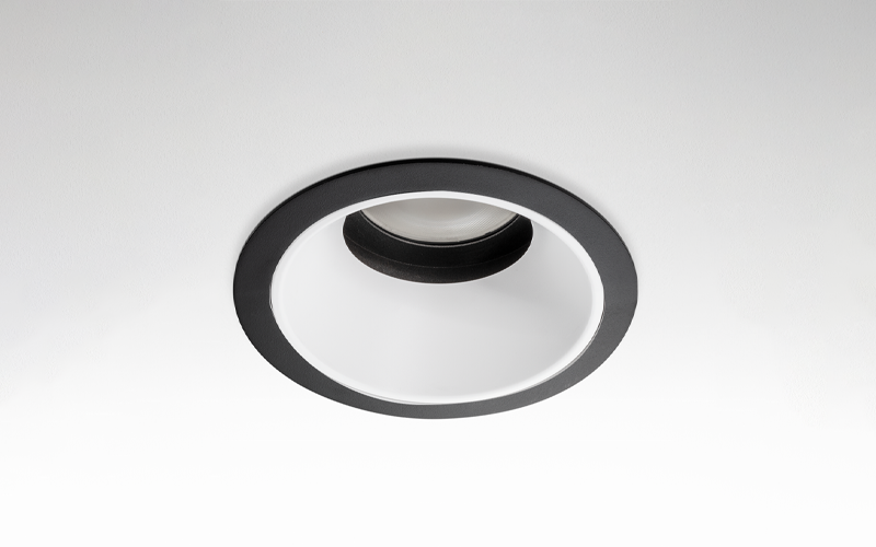Múltiplo 9W aro recesado orientable con reflector negro y blanco