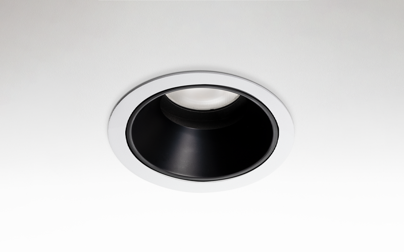 Múltiplo 9W aro recesado orientable con reflector blanco y negro