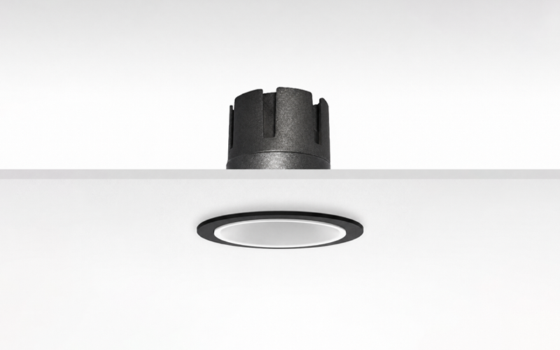 Múltiplo 9W aro recesado orientable con reflector negro y blanco