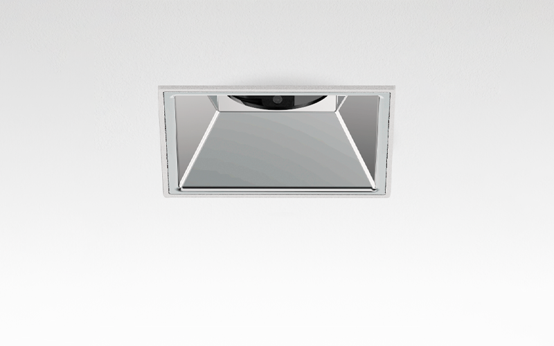 Múltiplo 9W aro recesado orientable trimless cuadrado con reflector Blanco