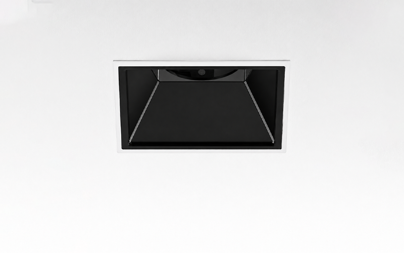 Múltiplo 9W aro recesado orientable trimless cuadrado con reflector blanco y negro