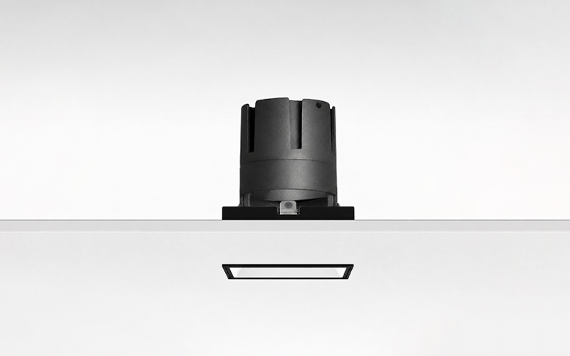 Múltiplo 9W aro recesado orientable trimless cuadrado con reflector negro y blanco