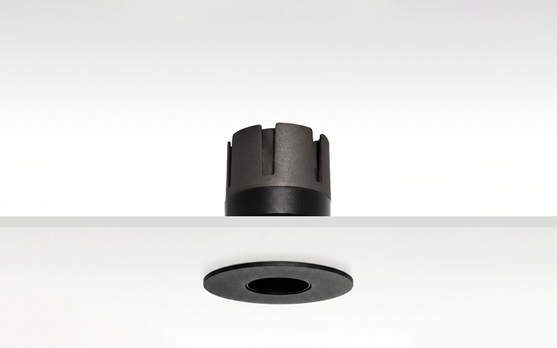 Múltiplo 9W aro enrasado orientable Negro