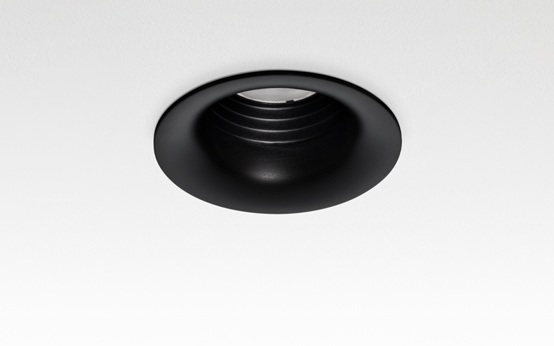 Múltiplo 9W aro recesado orientable Negro