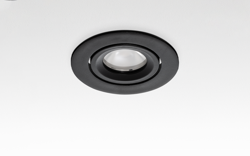 Múltiplo 9W aro enrasado orientable 2 Negro