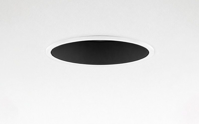 Múltiplo 9W aro recesado orientable trimless con reflector blanco y negro