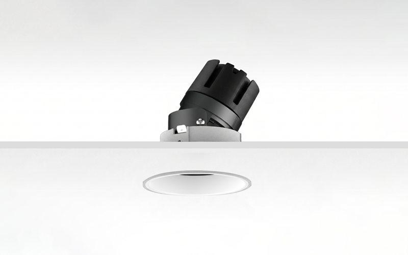 Múltiplo 9W aro recesado orientable trimless con reflector Blanco