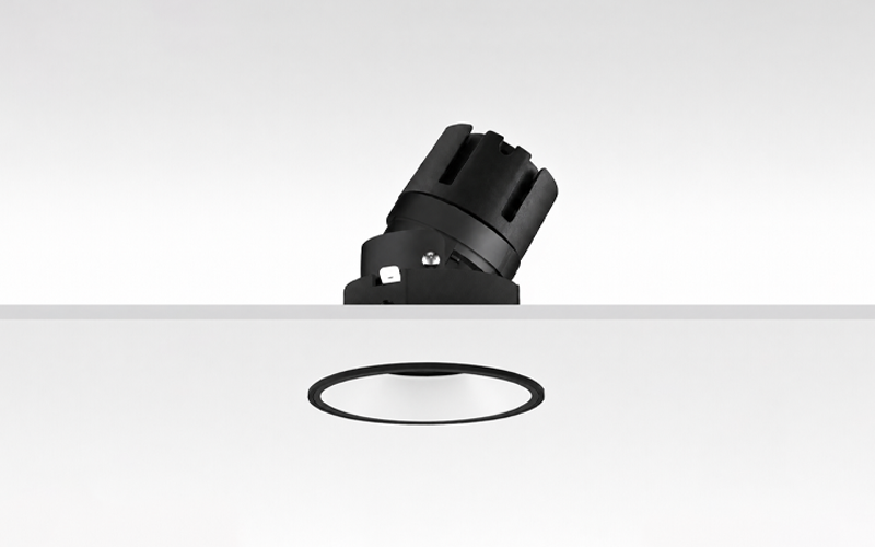 Múltiplo 9W aro recesado orientable trimless con reflector negro y blanco