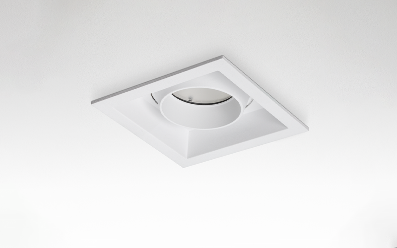 Múltiplo 9W aro multidireccionable cuadrado Blanco