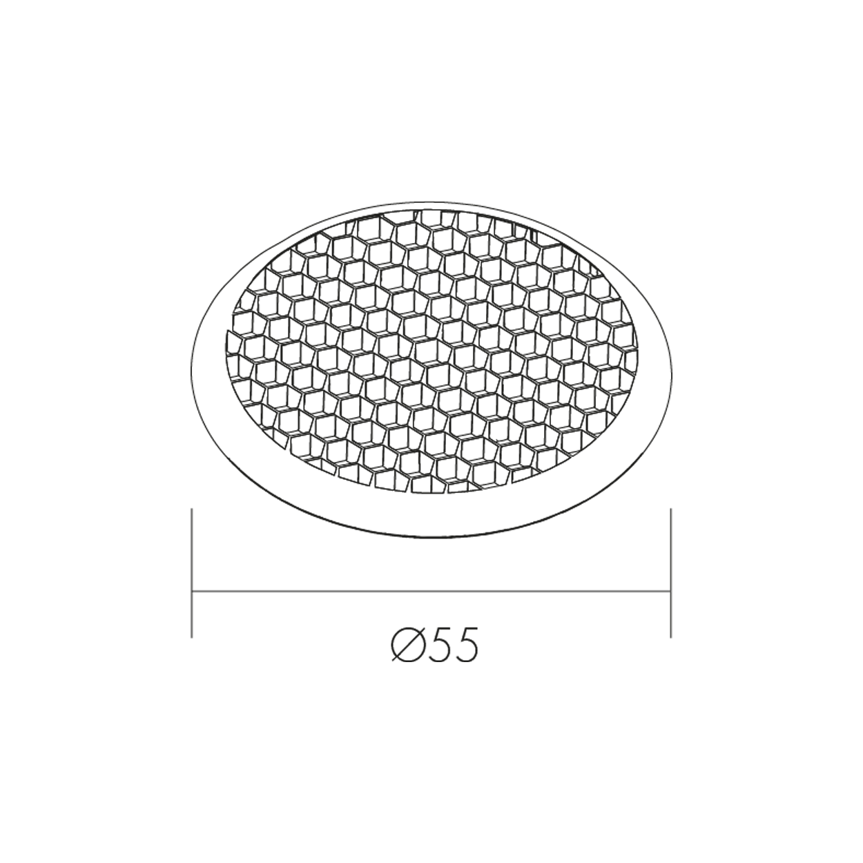 Panel de abeja dibujo tecnico