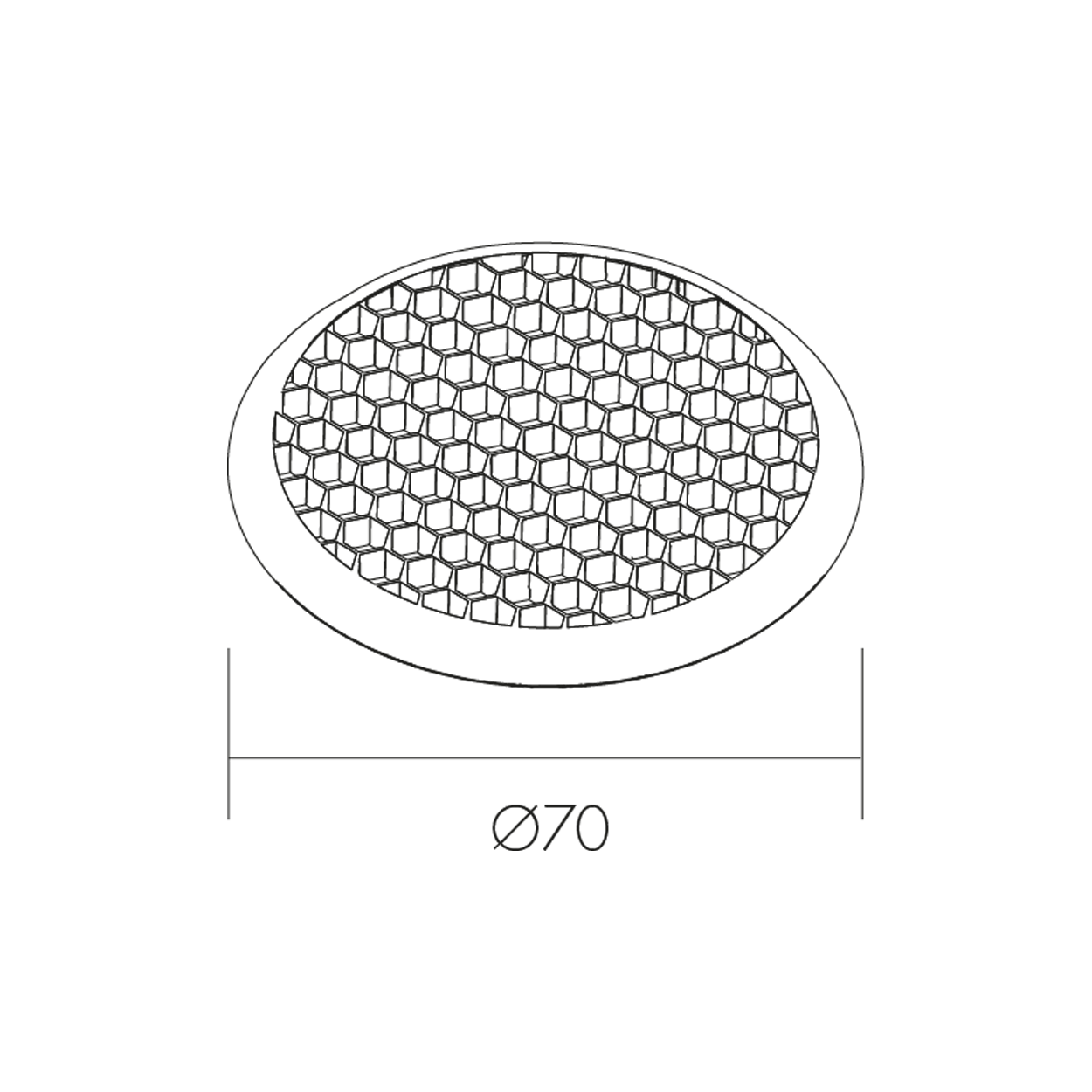 Panel de abeja dibujo tecnico