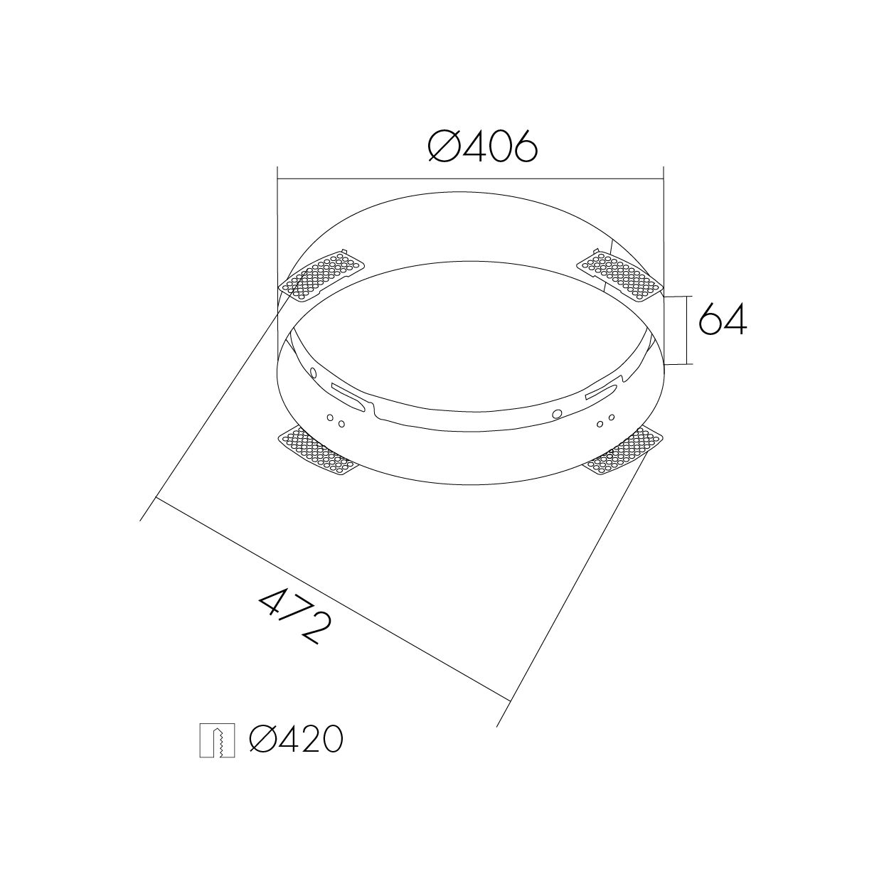 IAEØ472mm dibujo técnico