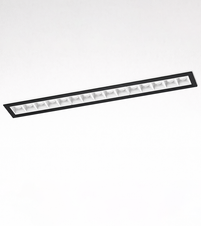 Zeta blanco reflector negro