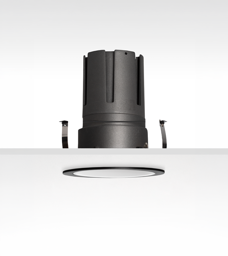 Múltiplo 24W aro recesado orientable con reflector negro y blanco
