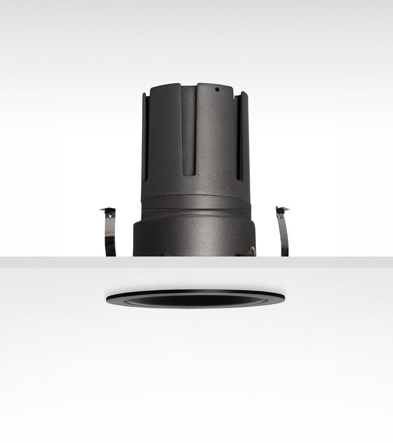 Múltiplo 24W aro recesado orientable con reflector Negro