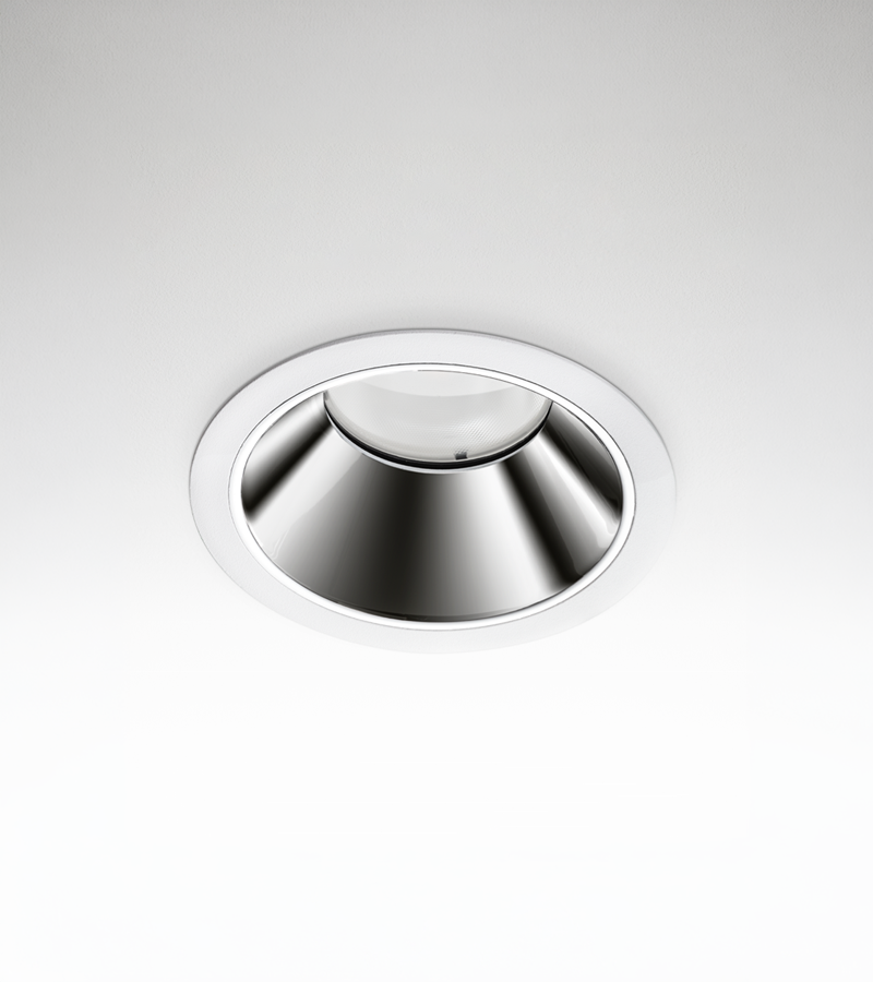 Múltiplo 24W aro extra recesado orientable fijo blanco con reflector  Blanco