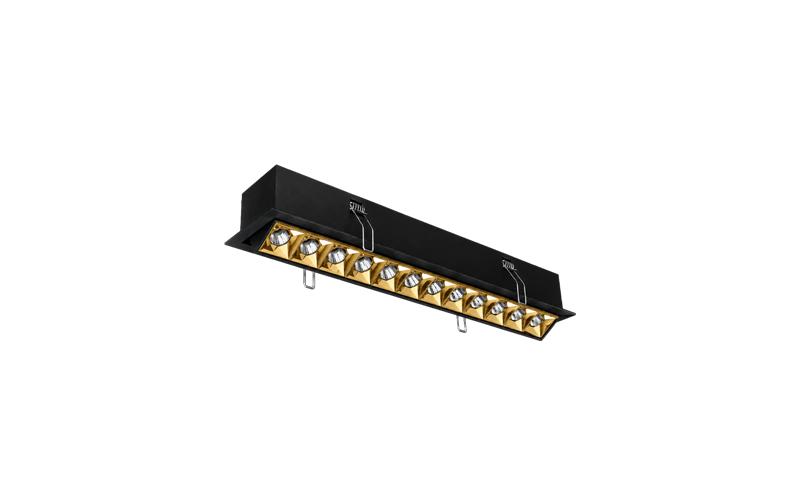 Color negro reflector oro